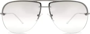 NYS Collection Aviator Sunglasses for Women & Men Medium Fit Thin Metal Frame Gradient Mirror Lenses with 100% UV Protection