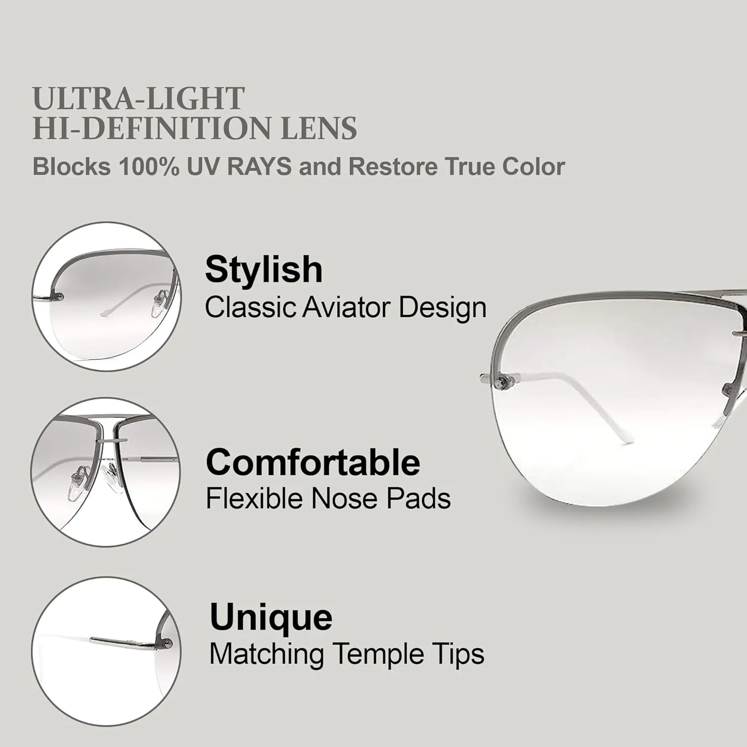 NYS Collection Aviator Sunglasses for Women & Men Medium Fit Thin Metal Frame Gradient Mirror Lenses with 100% UV Protection