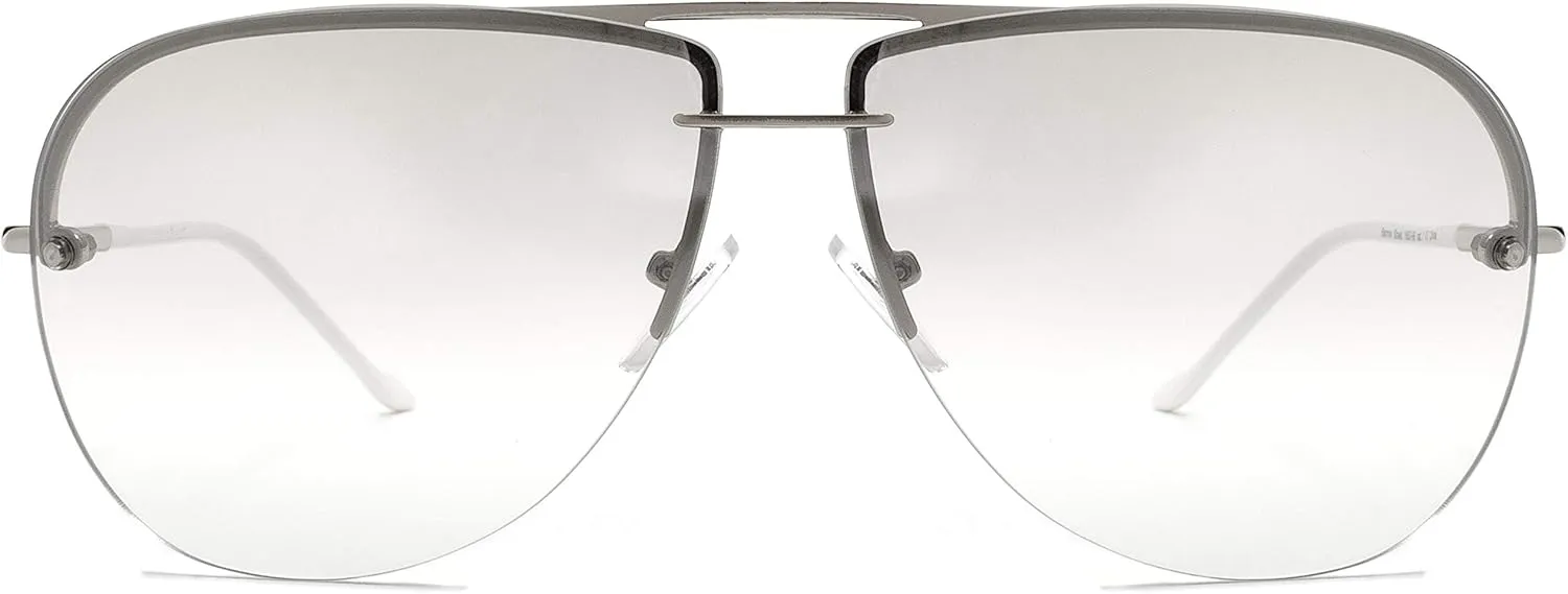 NYS Collection Aviator Sunglasses for Women & Men Medium Fit Thin Metal Frame Gradient Mirror Lenses with 100% UV Protection