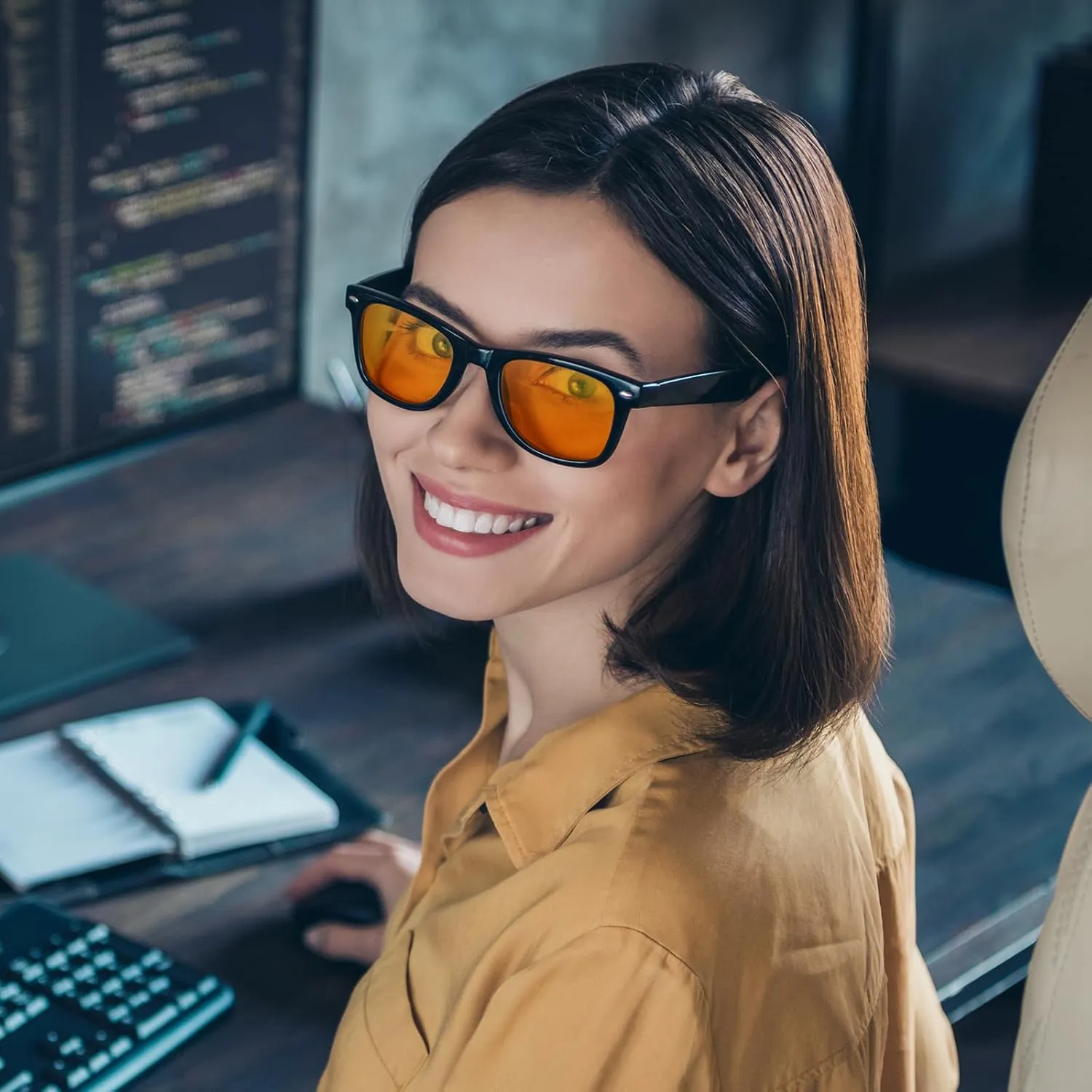 Okany Blue Light Blocking Glasses Gaming Computer Glasses Powerful Professional Screen Filter