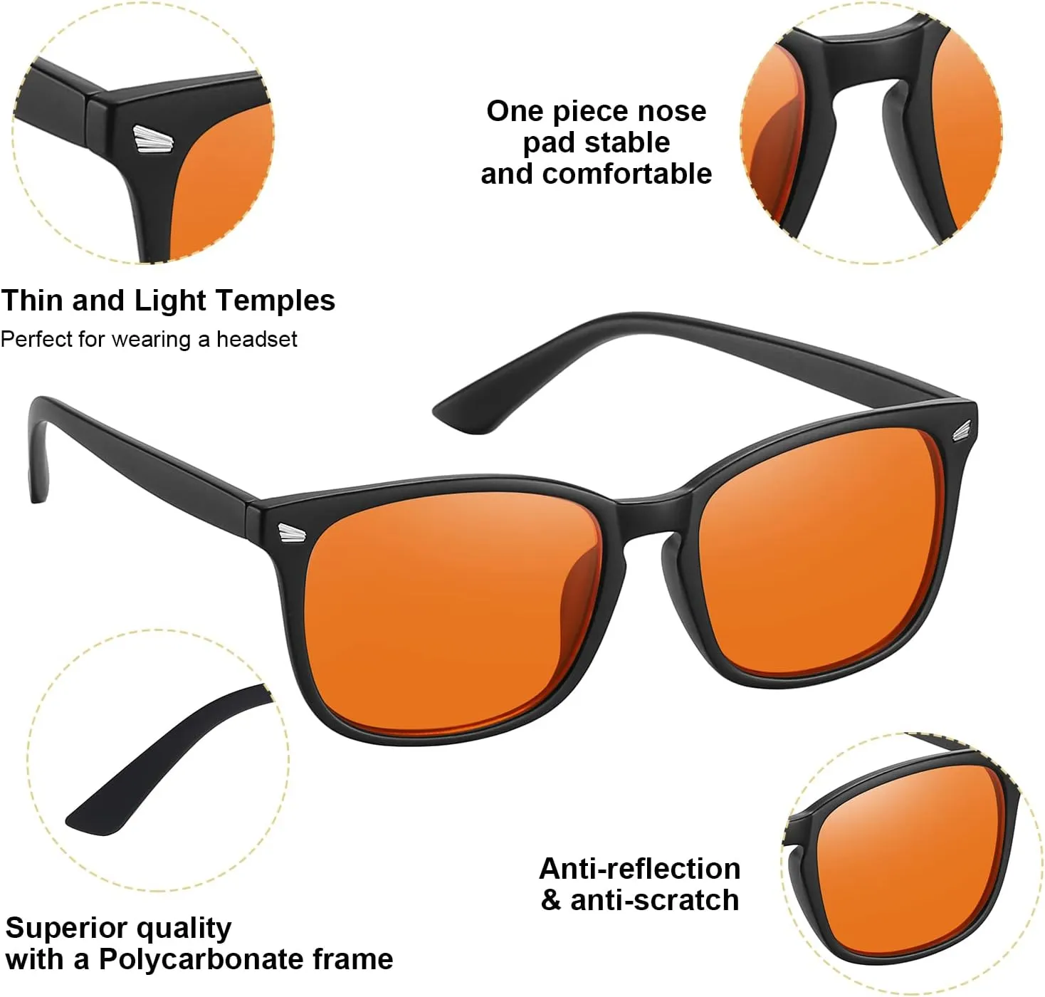 Okany Blue Light Blocking Glasses Gaming Computer Glasses Powerful Professional Screen Filter