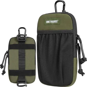 OneTigris Cell Phone Holster - Phone Belt Holder Molle Phone Pouch for Belt with Loop, Holds 4.7"-6.5" Phones in Black