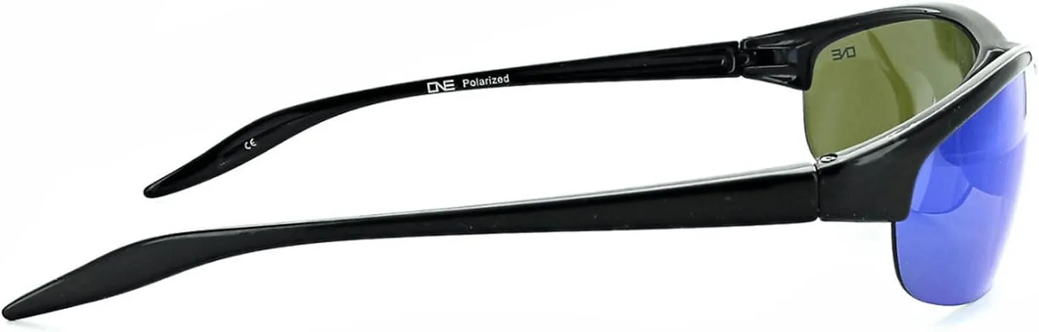 Optic Nerve Unisex Alpine Polarized Sunglasses | Lightweight Half-Frame UV Protection Sport Shades for Outdoor Activities