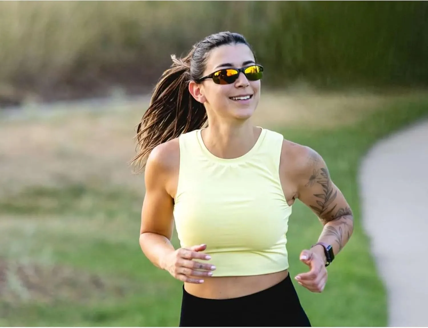 Optic Nerve Unisex Alpine Polarized Sunglasses | Lightweight Half-Frame UV Protection Sport Shades for Outdoor Activities