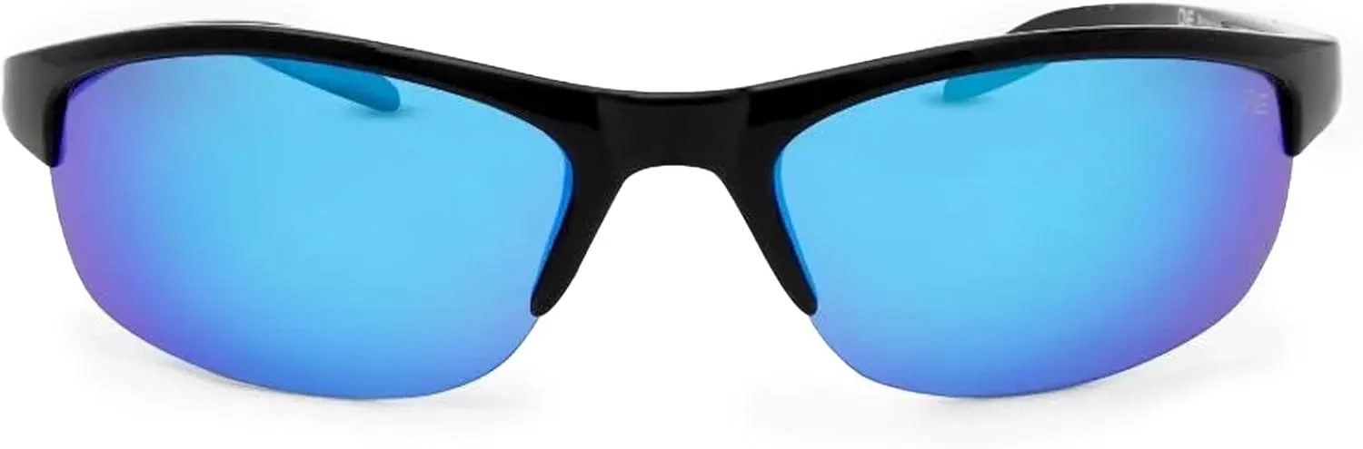Optic Nerve Unisex Alpine Polarized Sunglasses | Lightweight Half-Frame UV Protection Sport Shades for Outdoor Activities