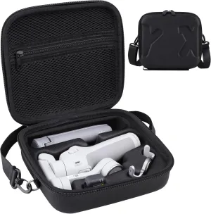 Osmo Mobile 7P Case, PU Leather Portable Shoulder Bag Storage for DJI Osmo Mobile 7 Pro/7 Gimbal Stabilizer and Accessories