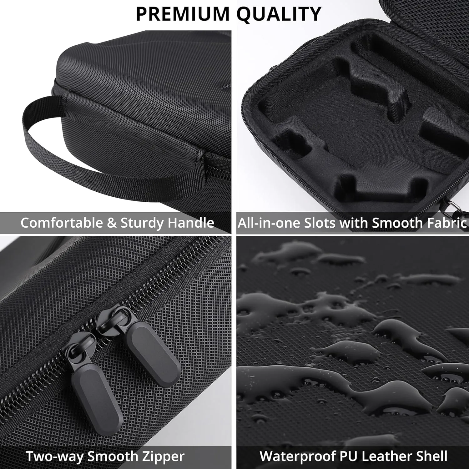 Osmo Mobile 7P Case, PU Leather Portable Shoulder Bag Storage for DJI Osmo Mobile 7 Pro/7 Gimbal Stabilizer and Accessories