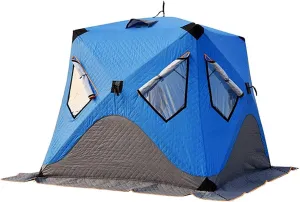 Outdoor Camping Tent Heavy-Duty Ice Fishing Shelter Water-Repellent and Wind-Resistant Portable Insulated Ice Fishing Tent, Easy Set Up