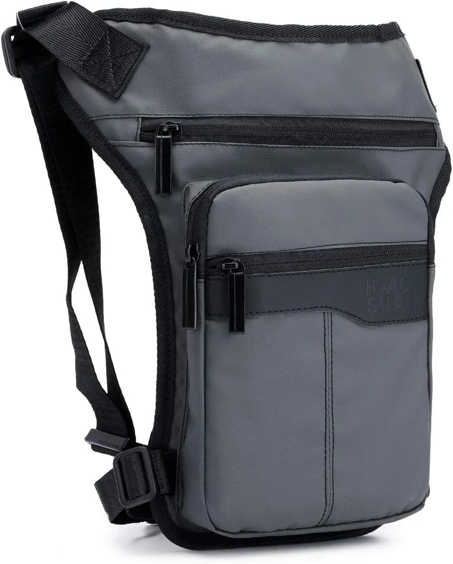 Outdoor Cycling Leg Bag Sports Fanny Pack Fashion Casual Single Shoulder Crossbody Bag Fashion Chest Bag (Gray)