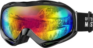 OutdoorMaster OTG Ski Goggles - Over Glasses Ski/Snowboard Goggles for Men, Women & Youth - 100% UV Protection