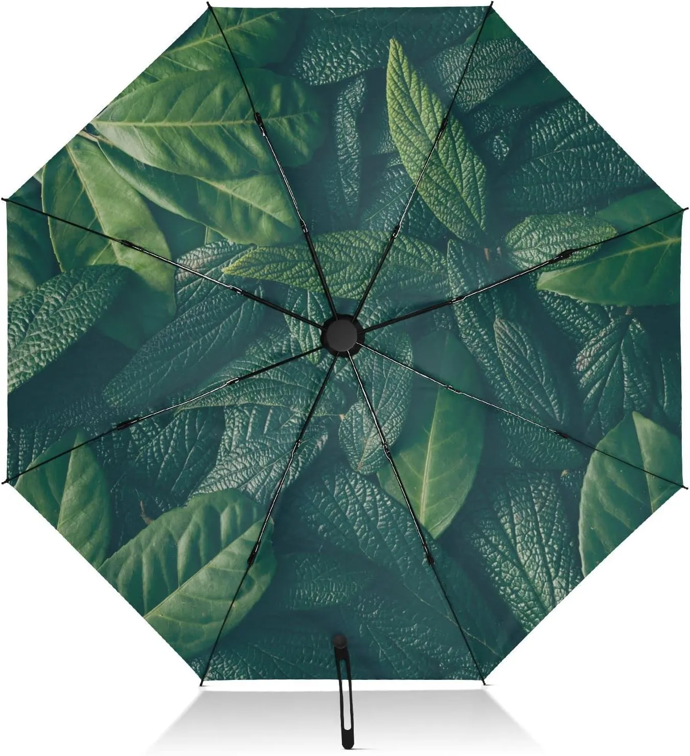 Oyihfvs Automatic Umbrella, Folding Umbrella Reinforced Anti-UV Sun rain Auto Open/Close