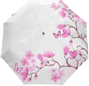 Oyihfvs Automatic Windproof Waterproof Umbrella, Folding Umbrella Reinforced Portable Automatic Compact Anti-UV Sun rain Auto Open/Close