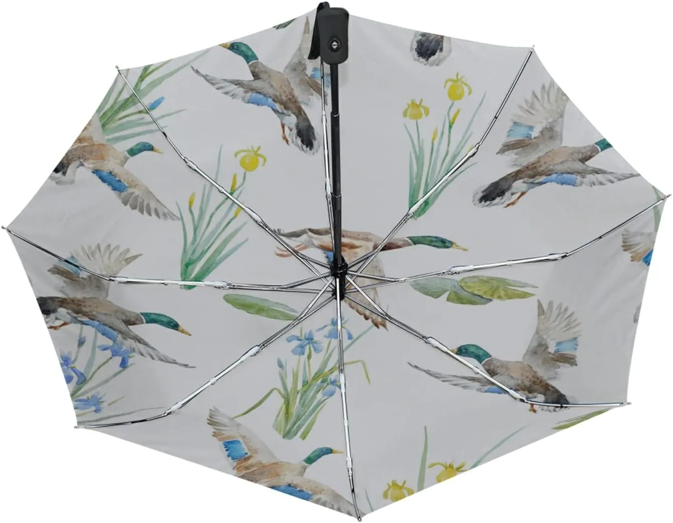 Oyihfvs Automatic Windproof Waterproof Umbrella, Folding Umbrella Reinforced Portable Automatic Compact Anti-UV Sun rain Auto Open/Close