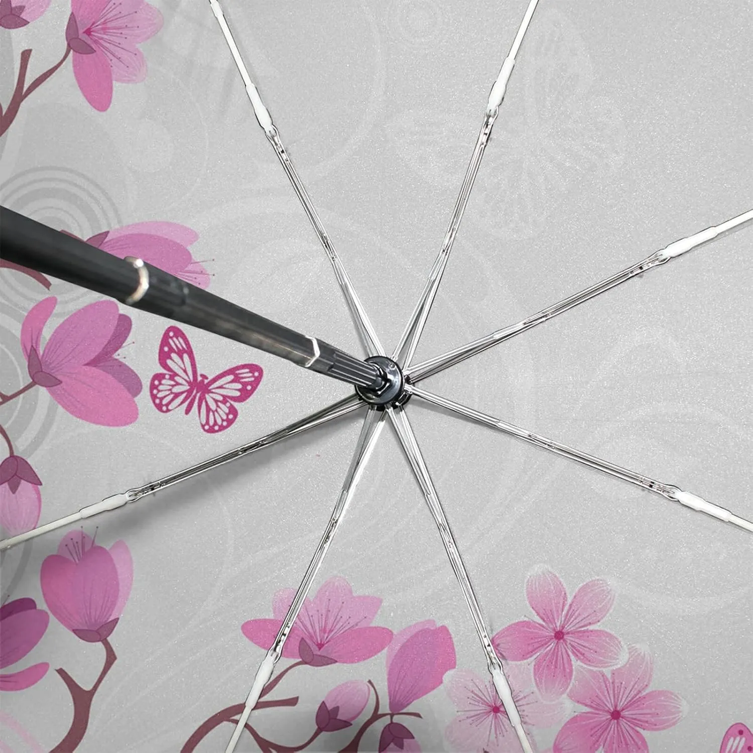 Oyihfvs Automatic Windproof Waterproof Umbrella, Folding Umbrella Reinforced Portable Automatic Compact Anti-UV Sun rain Auto Open/Close