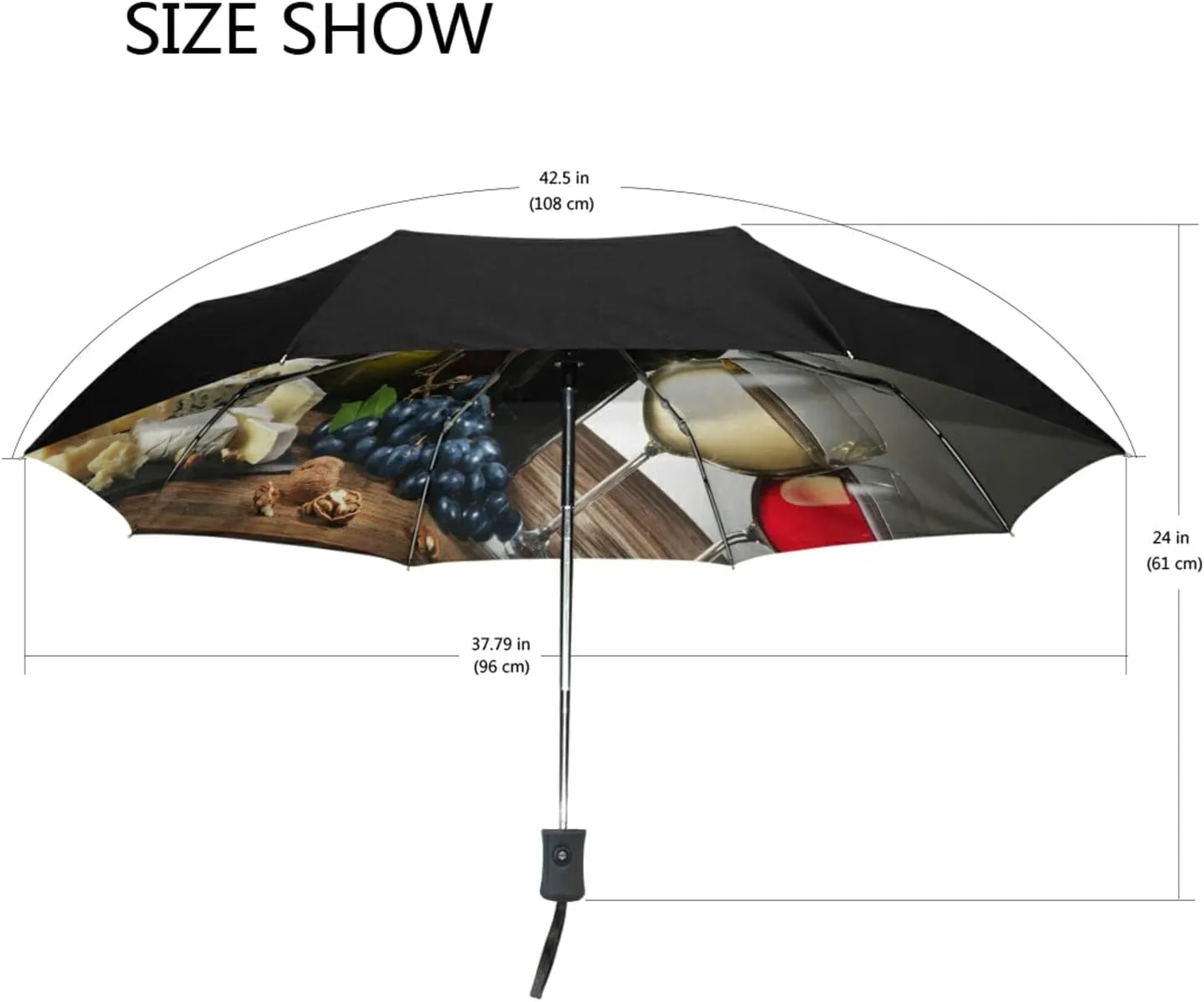 Oyihfvs Automatic Windproof Waterproof Umbrella, Folding Umbrella Reinforced Portable Automatic Compact Anti-UV Sun rain Auto Open/Close