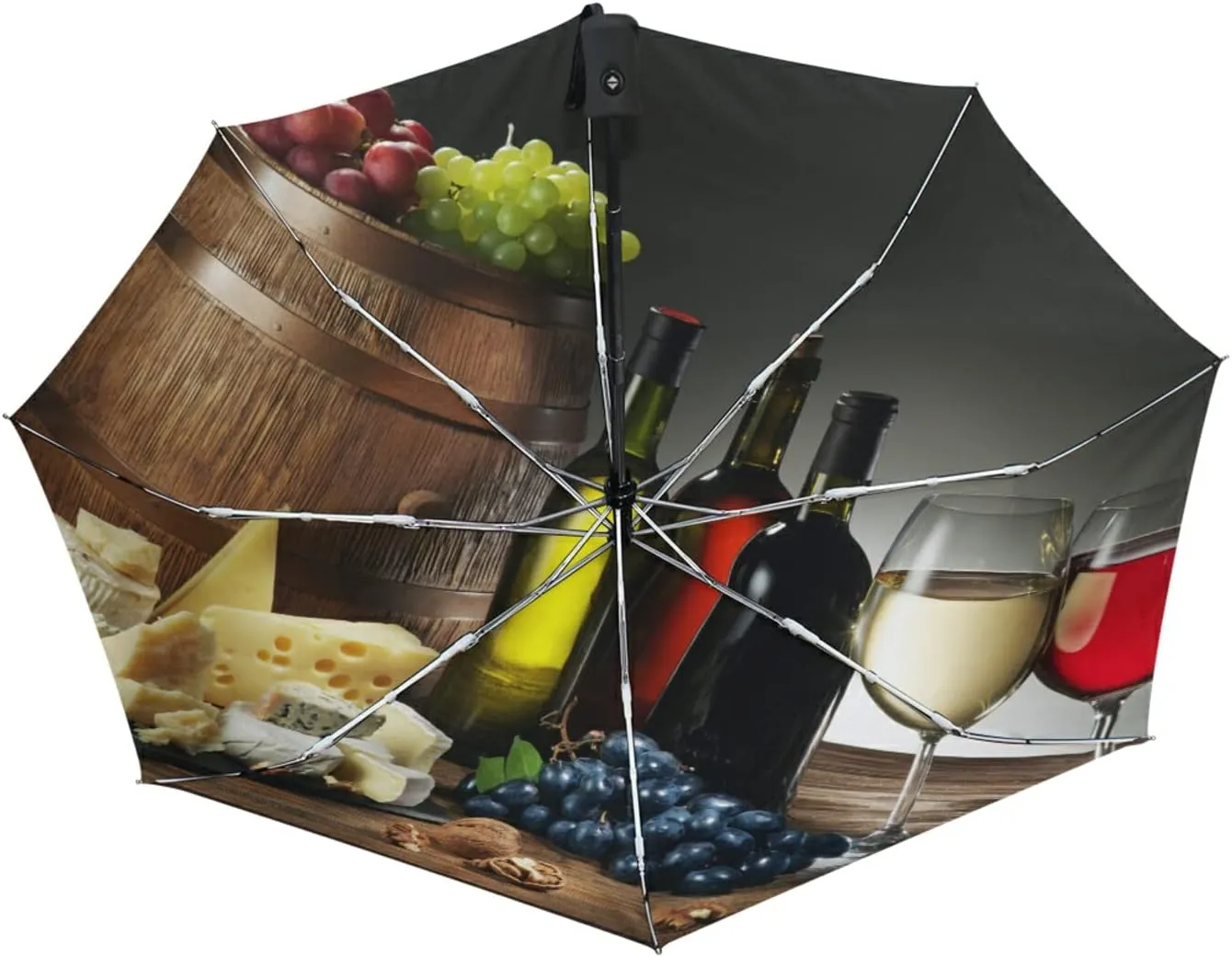 Oyihfvs Automatic Windproof Waterproof Umbrella, Folding Umbrella Reinforced Portable Automatic Compact Anti-UV Sun rain Auto Open/Close