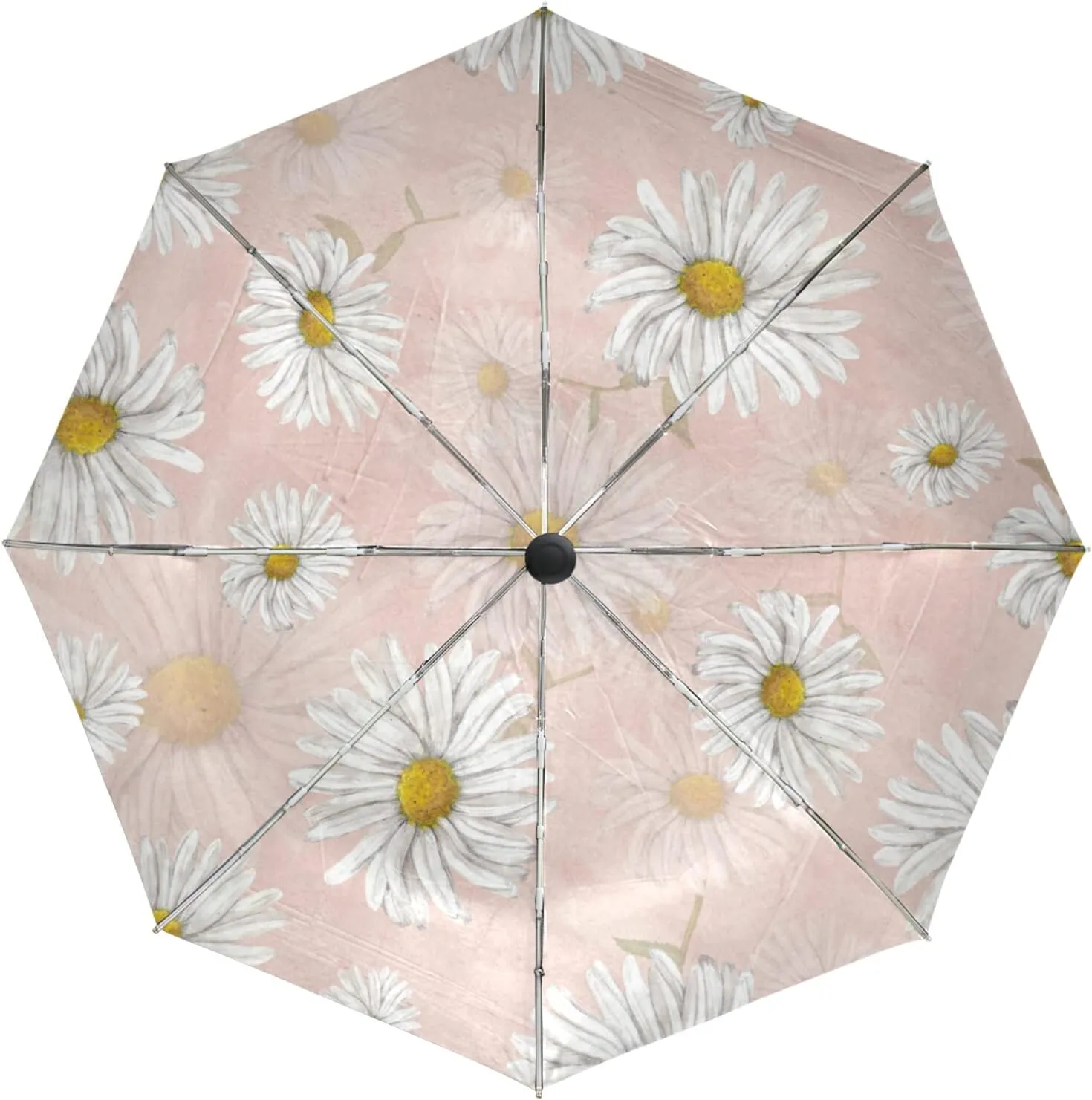 Oyihfvs Automatic Windproof Waterproof Umbrella, Folding Umbrella Reinforced Portable Automatic Compact Anti-UV Sun rain Auto Open/Close