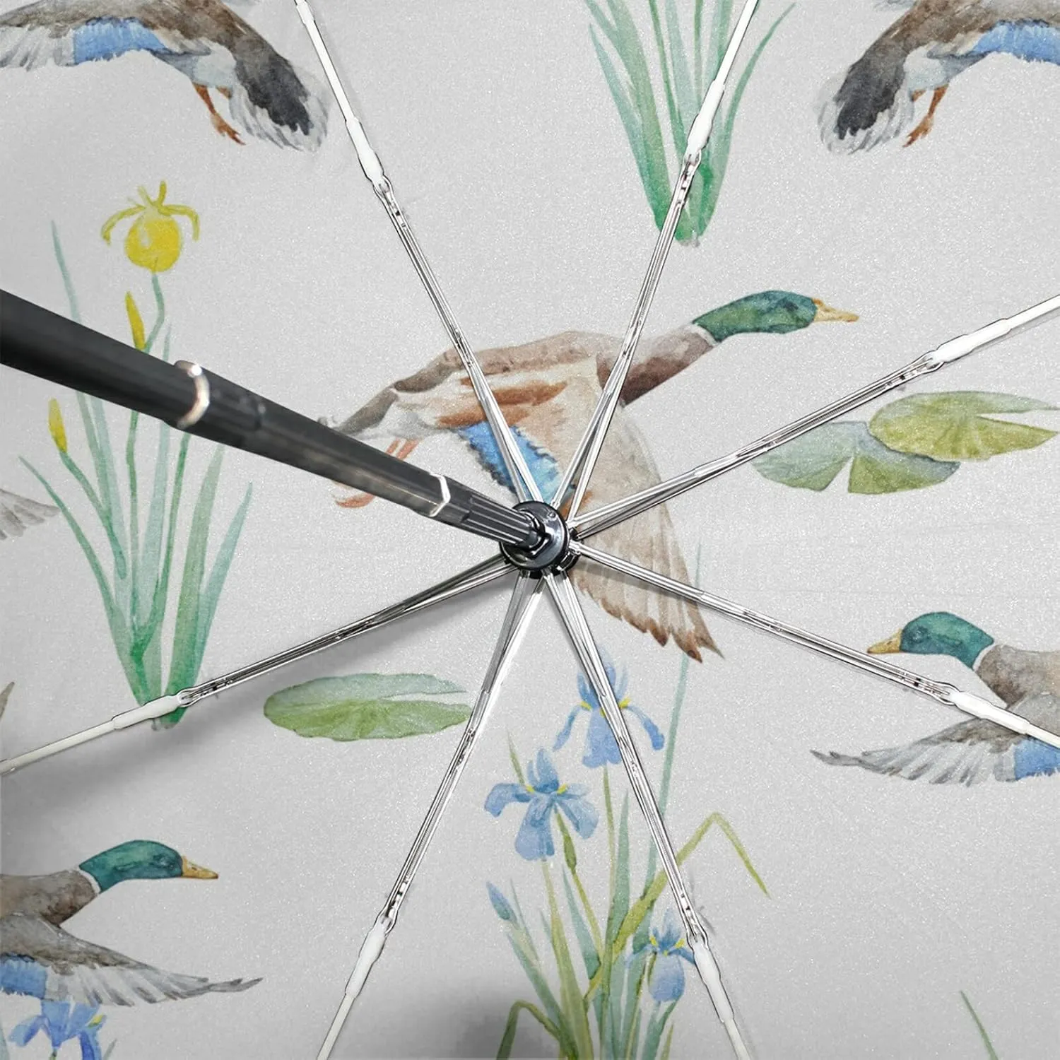 Oyihfvs Automatic Windproof Waterproof Umbrella, Folding Umbrella Reinforced Portable Automatic Compact Anti-UV Sun rain Auto Open/Close