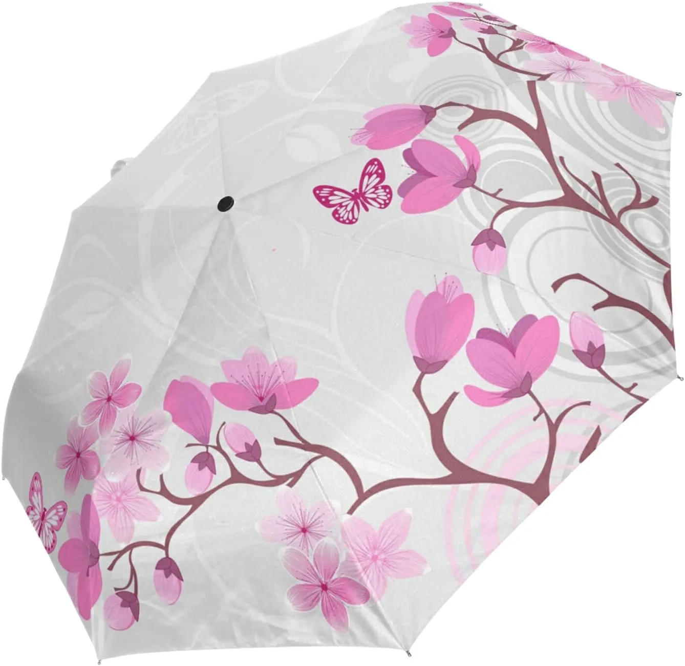 Oyihfvs Automatic Windproof Waterproof Umbrella, Folding Umbrella Reinforced Portable Automatic Compact Anti-UV Sun rain Auto Open/Close