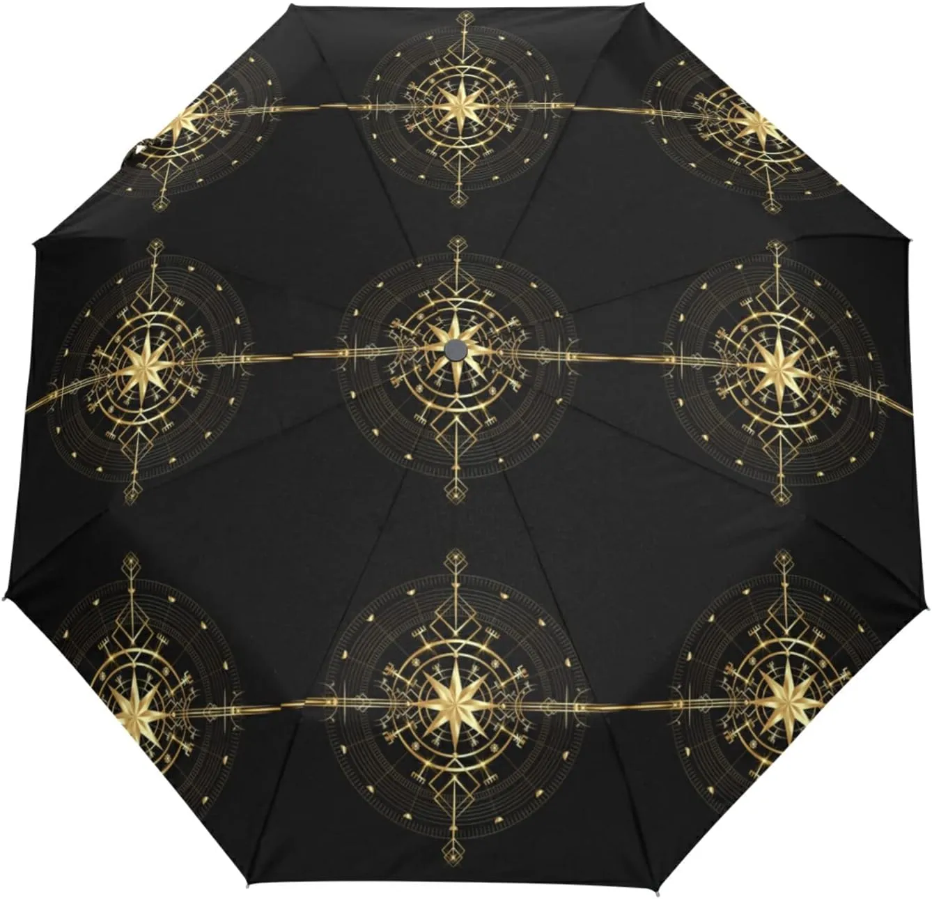 Oyihfvs Automatic Windproof Waterproof Umbrella, Folding Umbrella Reinforced Portable Automatic Compact Anti-UV Sun rain Auto Open/Close