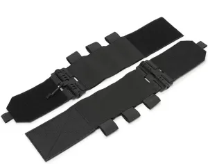 Pair of Elastic Tactical Vest Cummerbund Quick Release Mounting Strap with Magazine Pouches