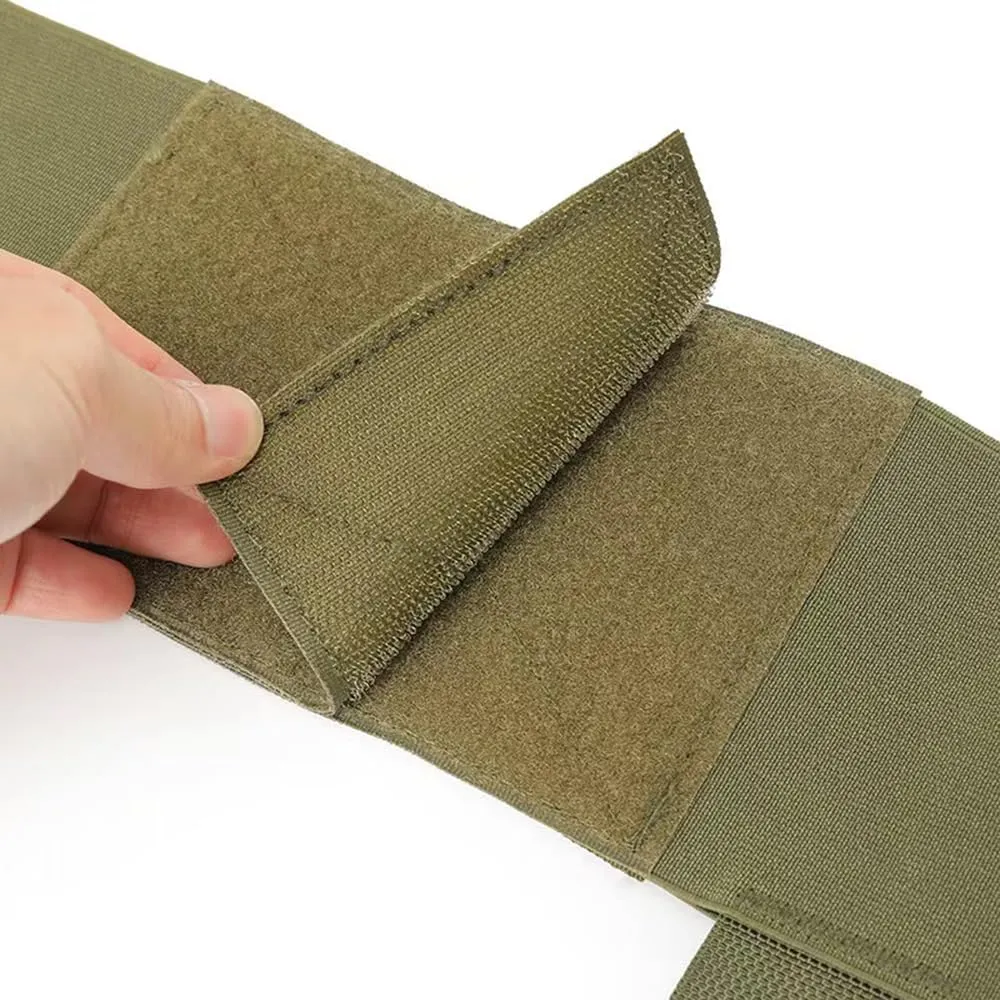 Pair of Elastic Tactical Vest Cummerbund Quick Release Mounting Strap with Magazine Pouches