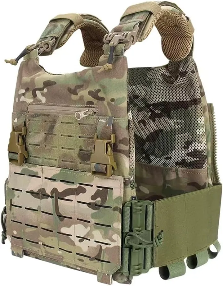 Pair of Elastic Tactical Vest Cummerbund Quick Release Mounting Strap with Magazine Pouches
