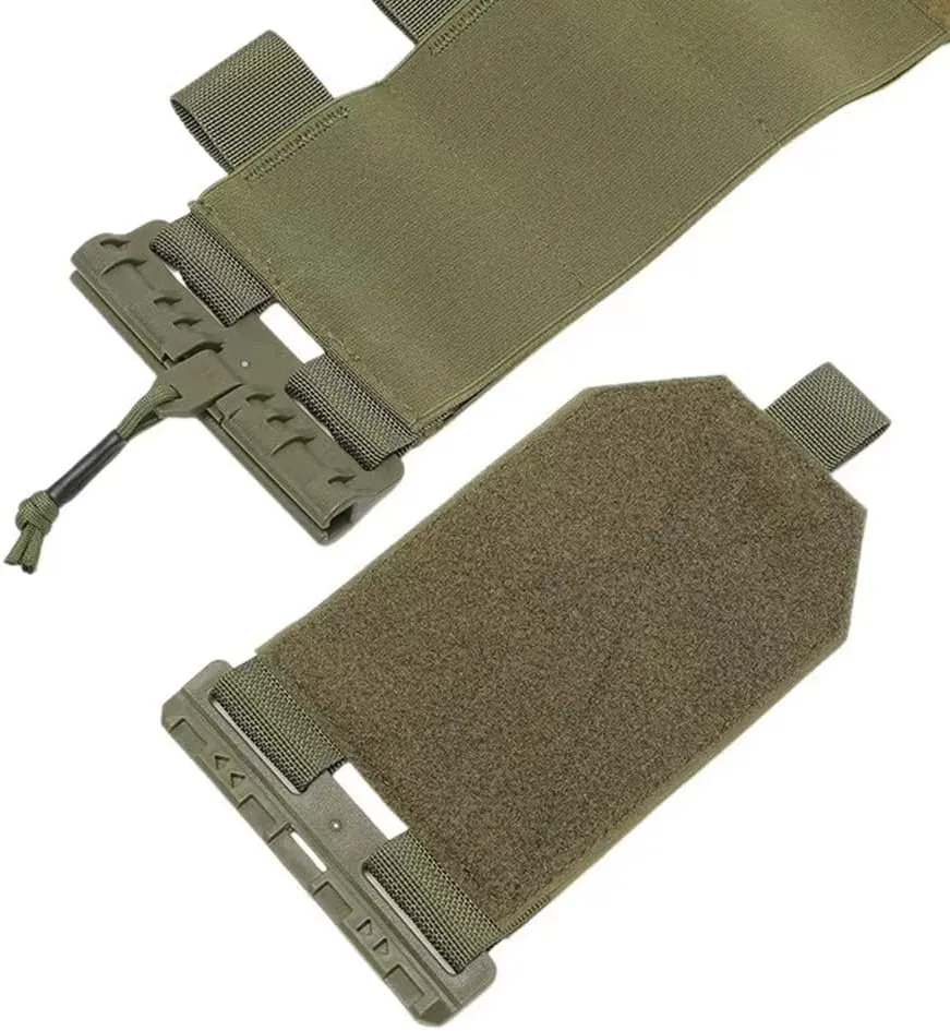 Pair of Elastic Tactical Vest Cummerbund Quick Release Mounting Strap with Magazine Pouches