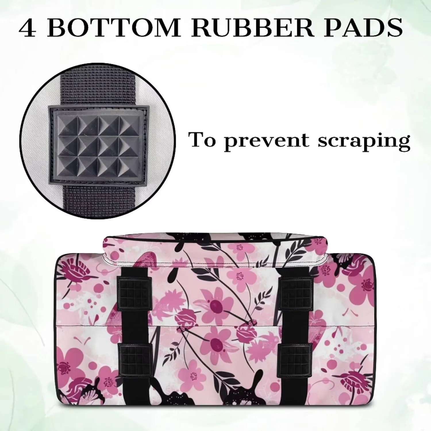 Pink Butterfly Cover for Sewing Machine Flower Sewing Machine Cover Dust Cover Large Sewing Machine Cover Sewing Bags and Totes Organizer Gifts for Mother Parents Home