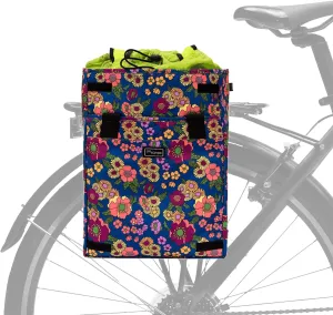 Po Campo Bags Bike Accessories – Orchard Grocery Pannier – Rear Rack Bicycle Storage Bag – Waterproof, Large Bicycle Pannier for Shopping, Urban Commuting, Travel (Meadow)