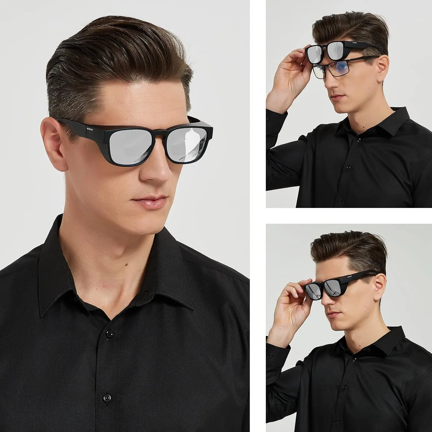 Polarized Fit Over Sunglasses: Wrap Around Over Glasses Sunglass for Men Women UV Protection