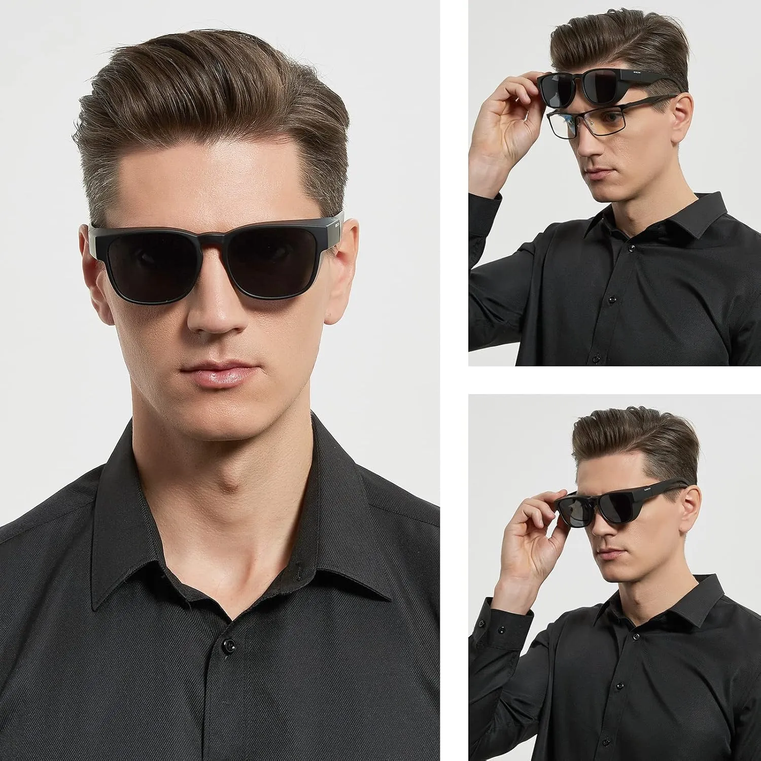 Polarized Fit Over Sunglasses: Wrap Around Over Glasses Sunglass for Men Women UV Protection