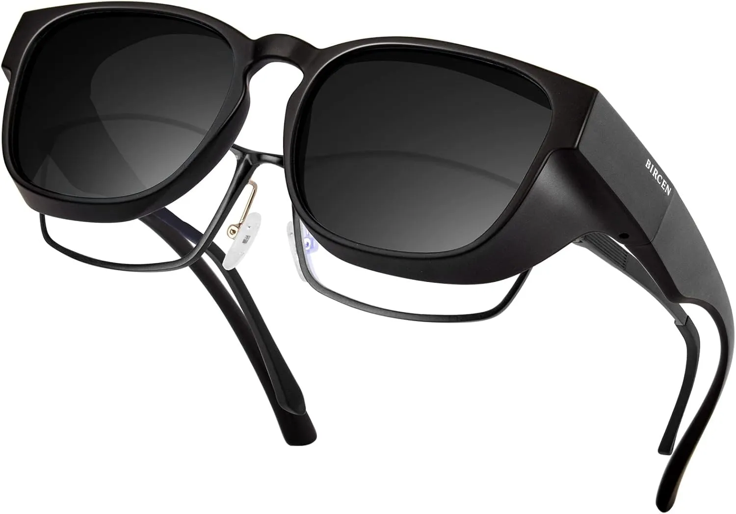 Polarized Fit Over Sunglasses: Wrap Around Over Glasses Sunglass for Men Women UV Protection