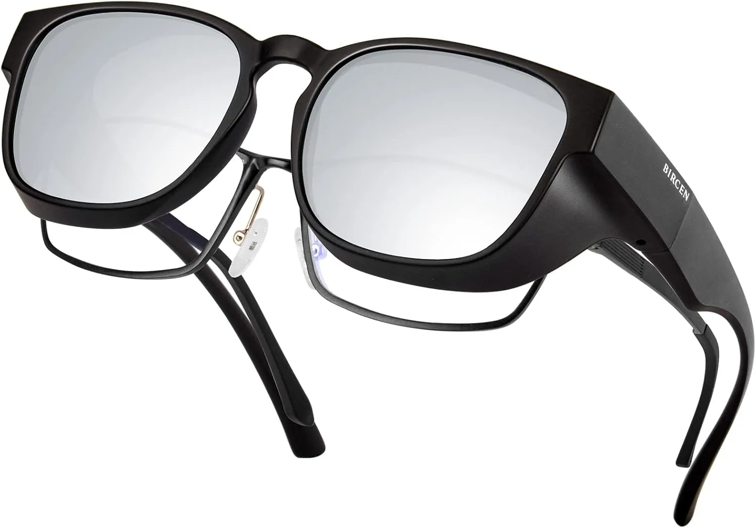 Polarized Fit Over Sunglasses: Wrap Around Over Glasses Sunglass for Men Women UV Protection