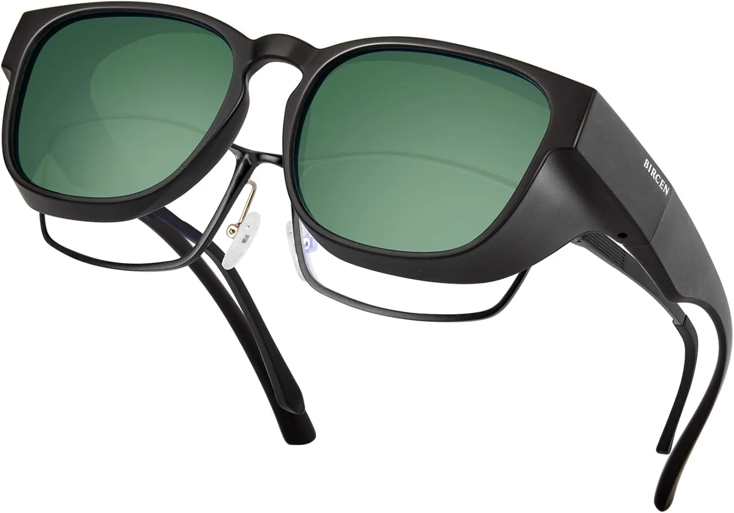 Polarized Fit Over Sunglasses: Wrap Around Over Glasses Sunglass for Men Women UV Protection