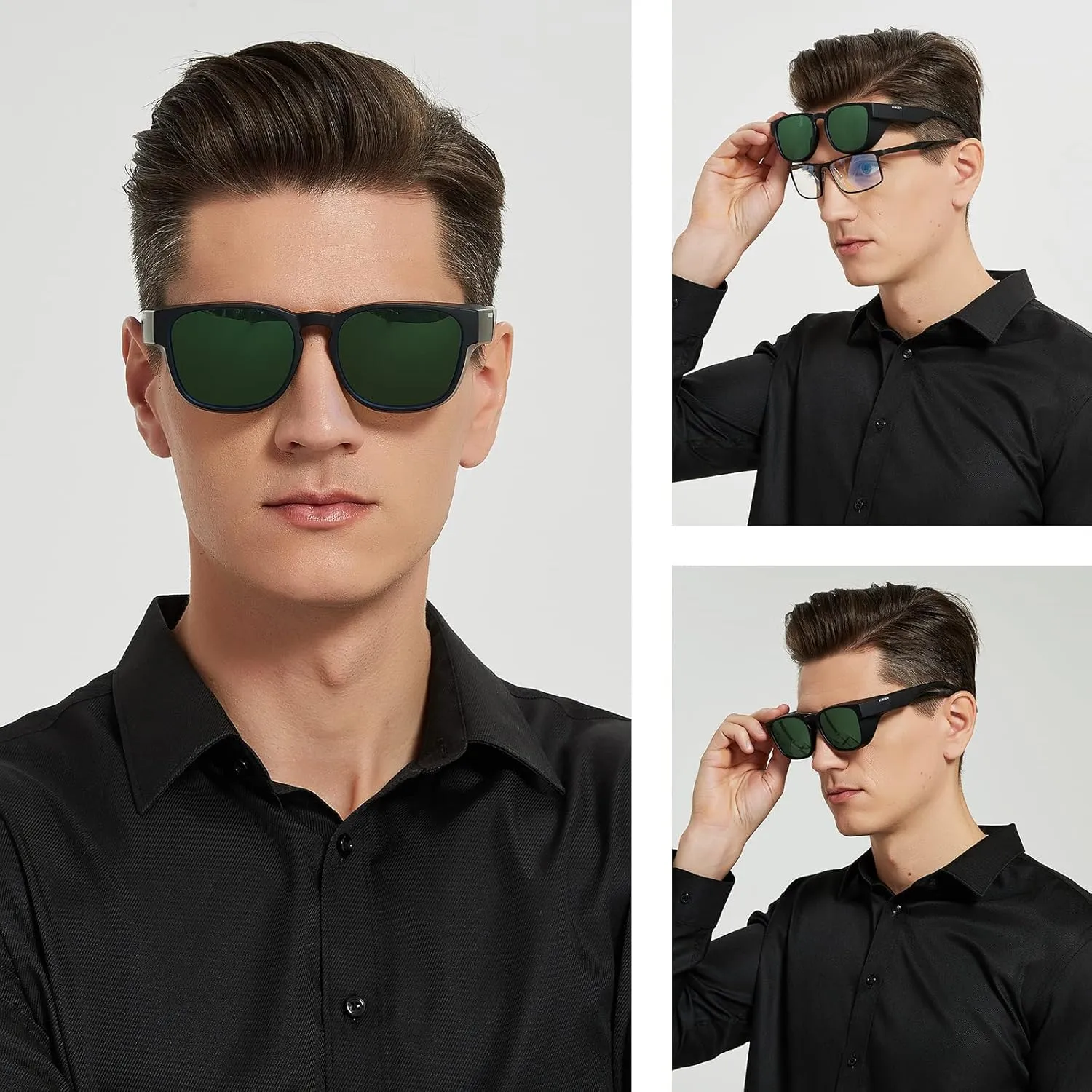 Polarized Fit Over Sunglasses: Wrap Around Over Glasses Sunglass for Men Women UV Protection
