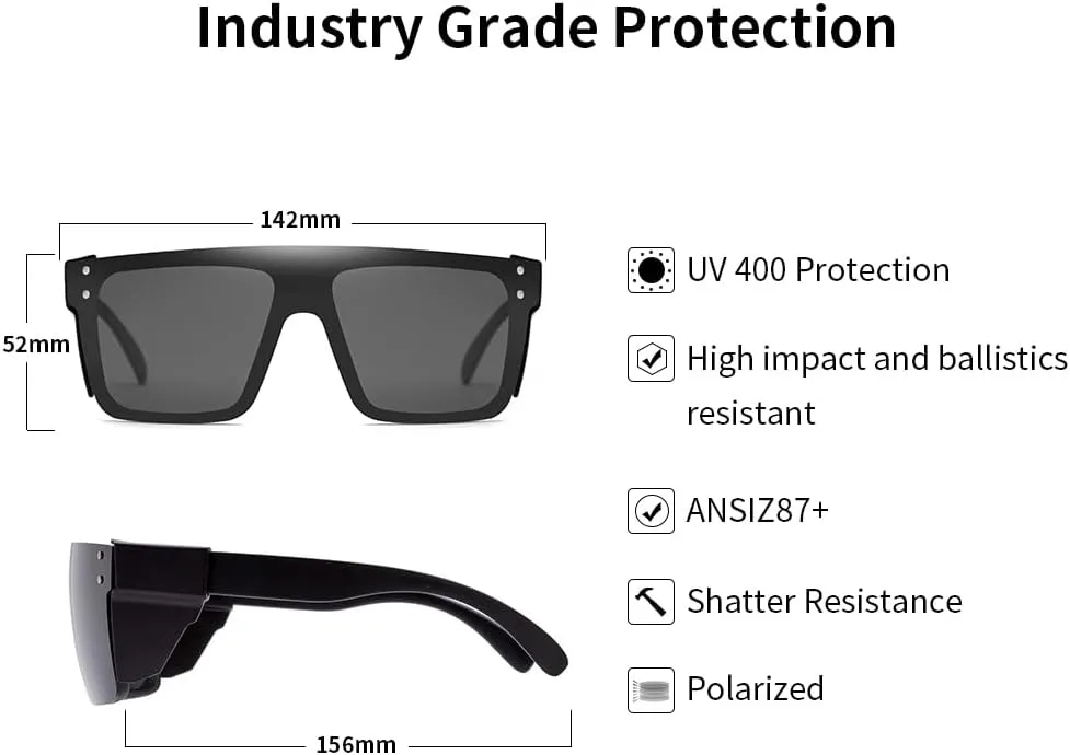 Polarized Sunglasses for Men Women Impact Resistance Z87.1safety UV400 Protection light weight for Workers