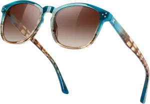 Polarized Sunglasses For Women UV - Protection Womens Trendy Fashion Large Shades With Acetate Frame BC2110