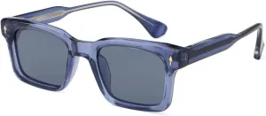 Polarized Sunglasses Men Retro Square Sun Glasses Uv400 Cp Acetate Temple Women Eyewear Unisex