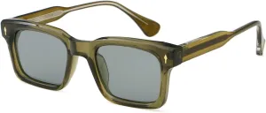 Polarized Sunglasses Men Retro Square Sun Glasses Uv400 Cp Acetate Temple Women Eyewear Unisex