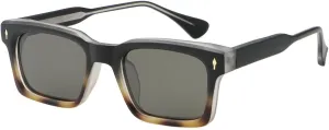 Polarized Sunglasses Men Retro Square Sun Glasses Uv400 Cp Acetate Temple Women Eyewear Unisex