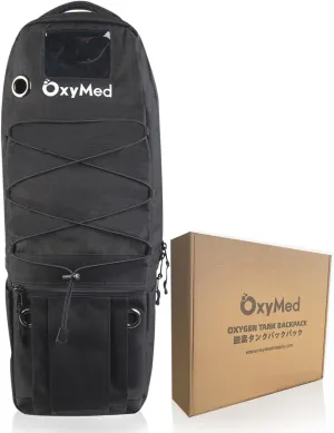 Portable Oxygen Tank Backpack O2 Cylinder Carrying Bag Oxygen Tank Holder for Size M2, M4, ML6, M9, M6, MD（Black）