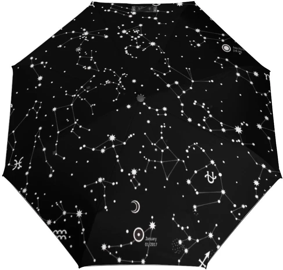 Portable Travel Umbrella Folding Automatic Compact Anti-UV Umbrellas for Rain/Sun