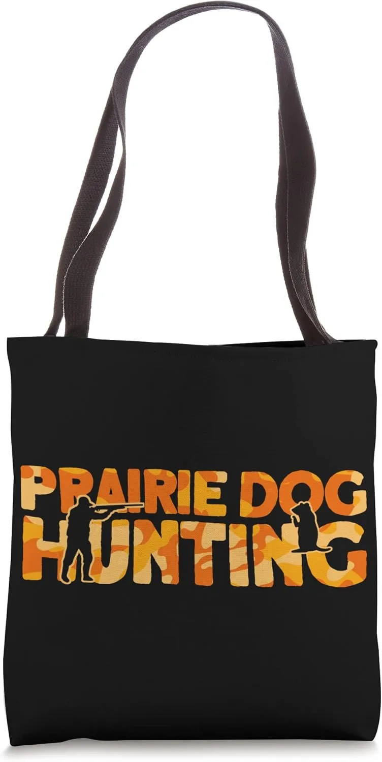 Prairie Dog Hunter Orange Camouflage Prairie Dog Hunting Tote Bag