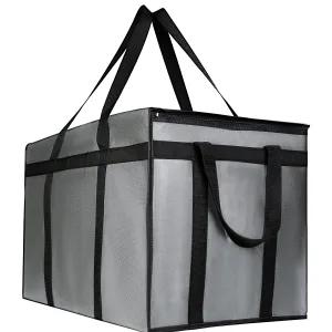 Premium Insulated XXL Food Warmer Bag - 23x14x15 inches Waterproof Catering Supply Bag for Hot Food Delivery - Uber Eats and Doordash