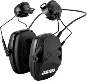 PROHEAR Arc Rail Adapter for Helmet Shooting Ear Protection Earmuffs, NRR 23dB Noise Reduction Hearing Protection for Hunting, Black