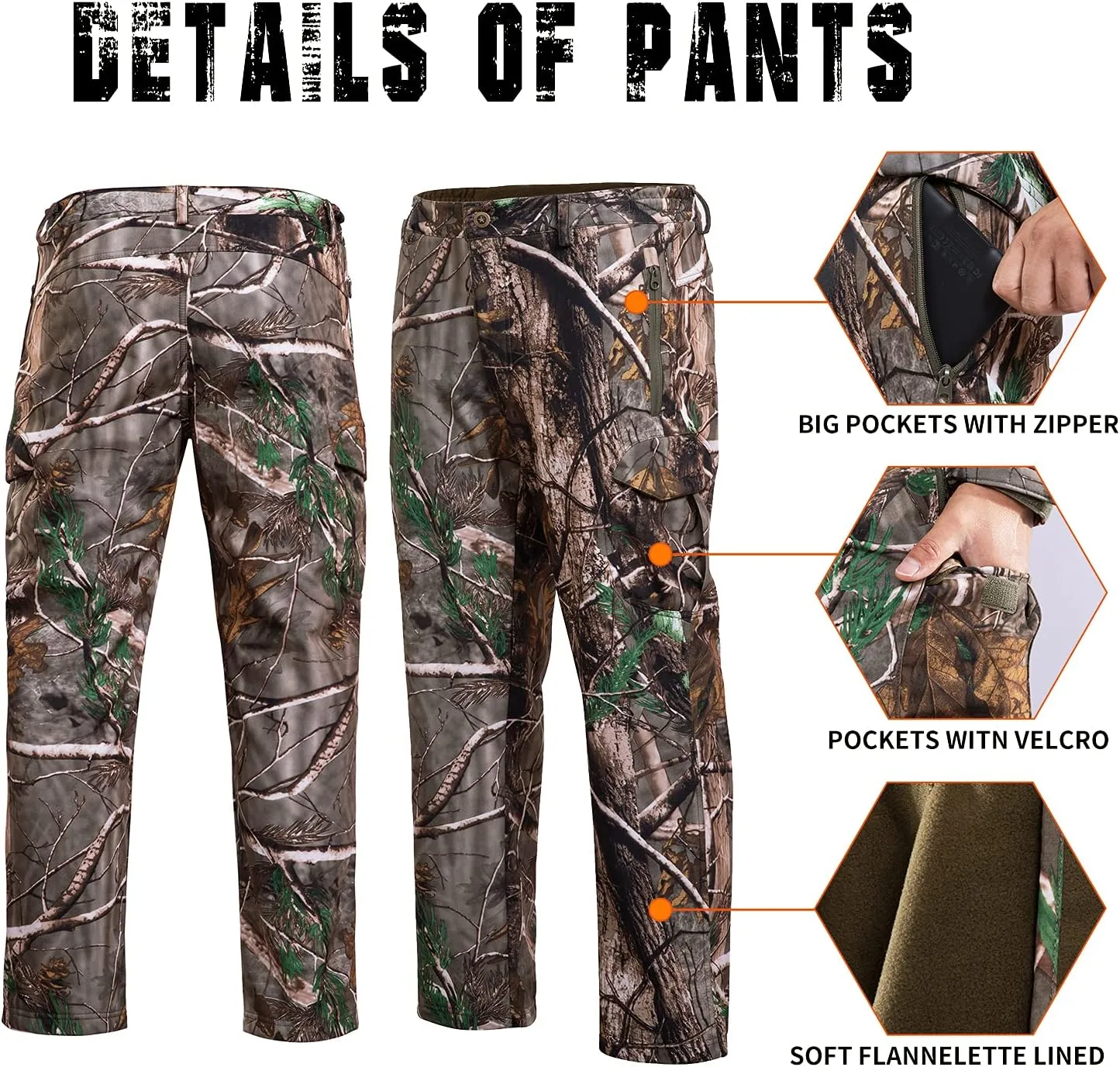 Quiet Hunting Clothes Suit Clothing Gear Camouflage Hoodie Jacket Pants