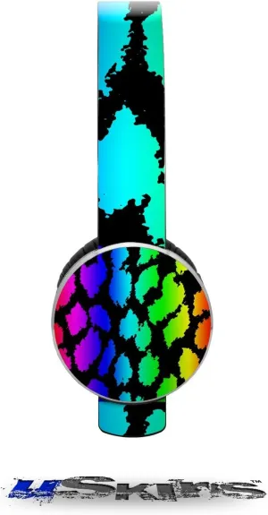 Rainbow Leopard Decal Style Skin (fits Sol Republic Tracks Headphones - Headphones NOT Included)