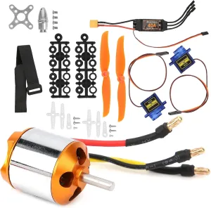 RC 2217 Helicopter KV1250 Motor Kit with 8060 and Management Motor for Better Performance for RC MetalPlastic Enthusiasts