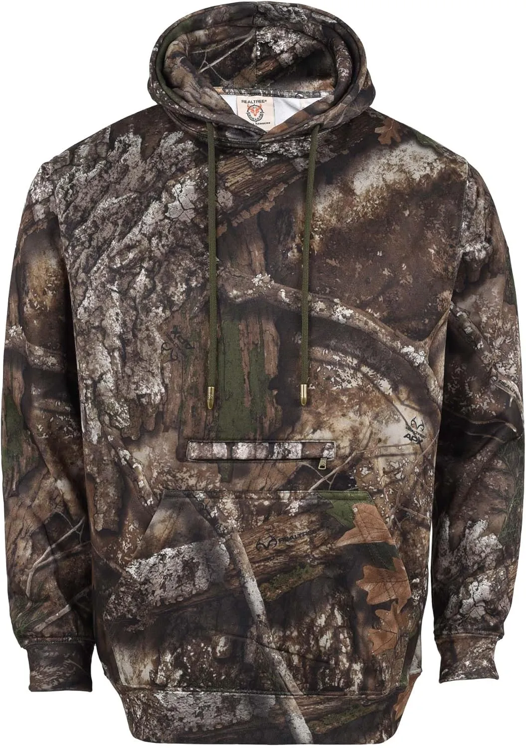 Realtree Apx Camouflage Premium Pullover Hoodies for Men and Women Hunting Gear with Zippered Pocket